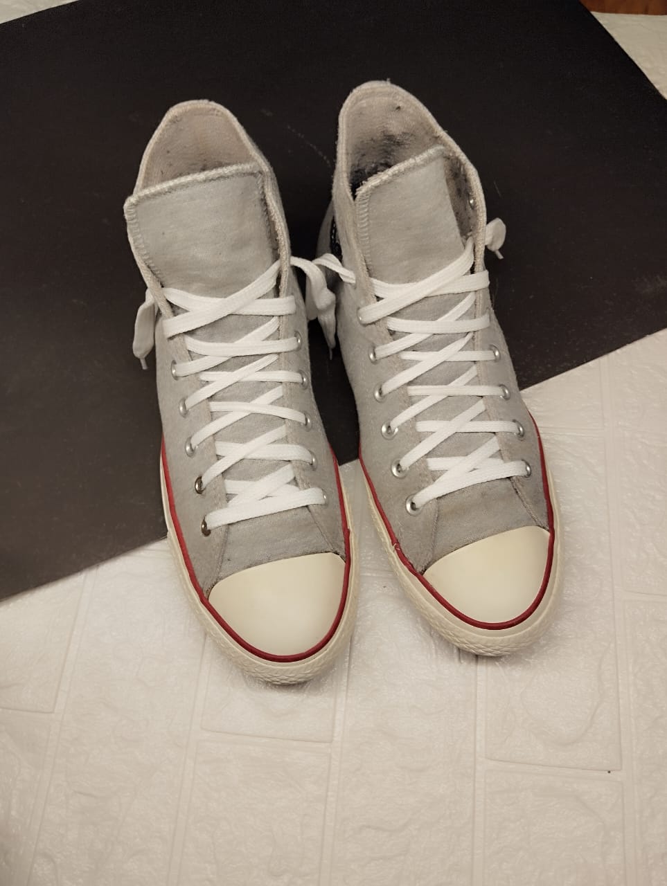 Grey high rise converse